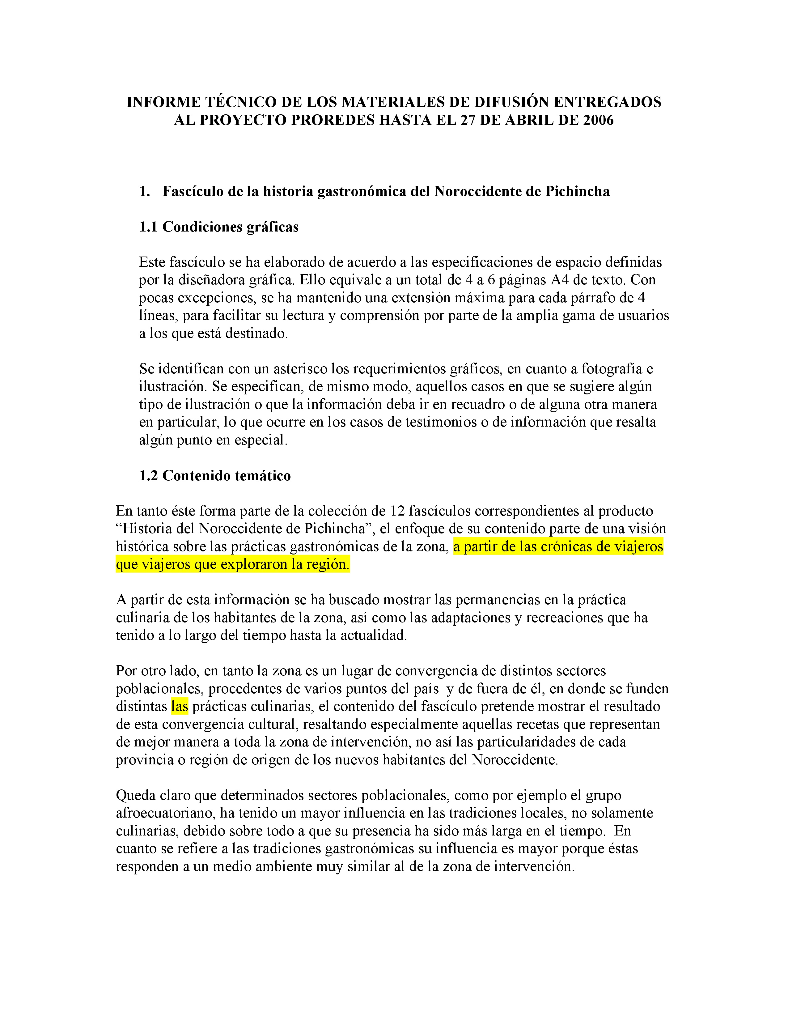 Cubierta de Informe Técnico Entrega Imágenes Nuestra Identidad 