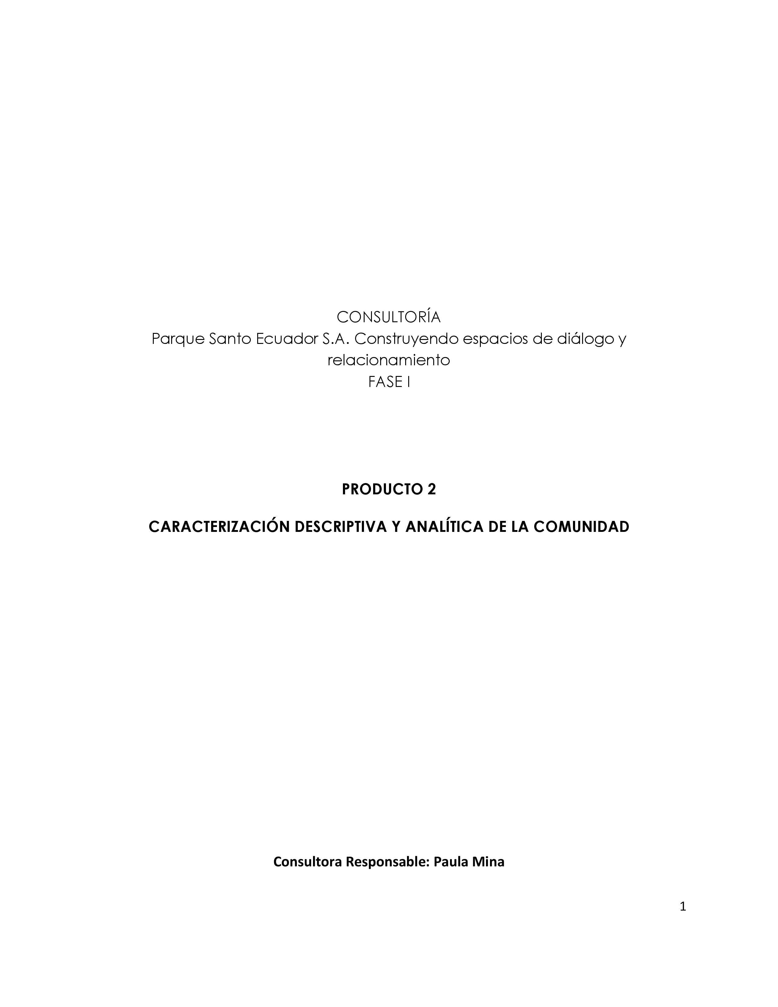 Cubierta de Construyendo espacios de diálogo y relacionamiento. Producto 2