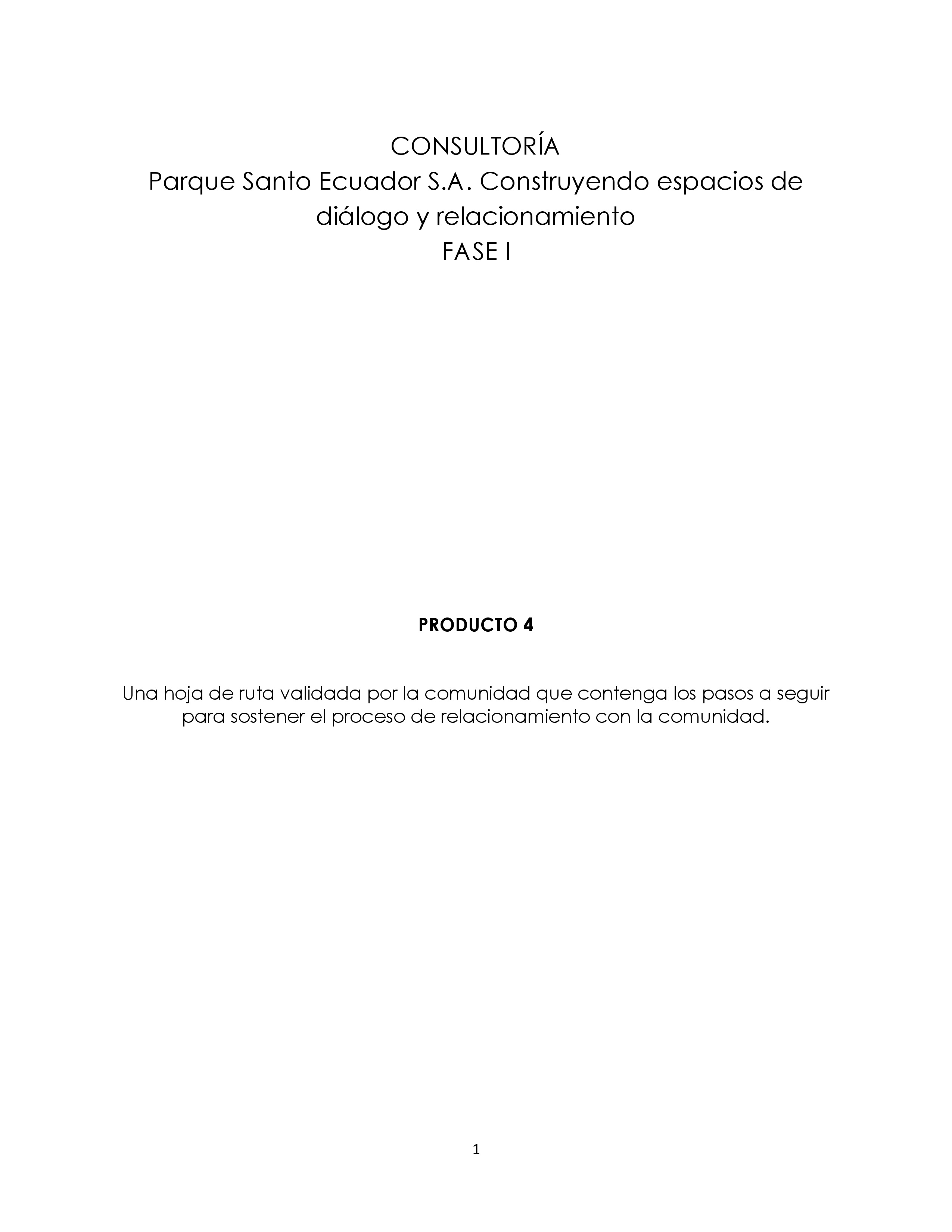 Cubierta de Construyendo espacios de diálogo y relacionamiento. Producto 4